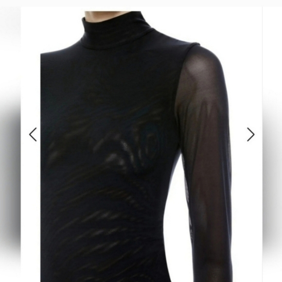 Alice + Olivia Clarinda Turtleneck Long Sleeve Bodysuit Size XL NWT $395 - Picture 8 of 11